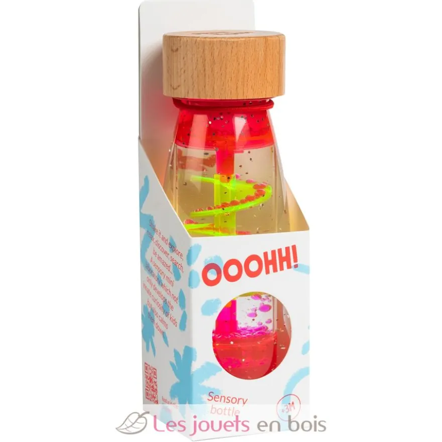 Bouteille sensorielle Move Spirale rose - Petit Boum