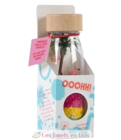 Bouteille sensorielle Spy Flamant rose - Petit Boum