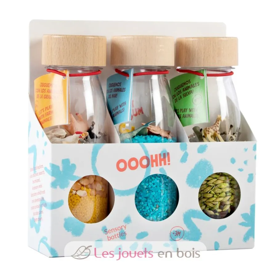 3 Bouteilles sensorielles Nature - Petit Boum
