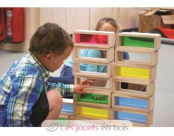 Briques géantes arc-en-ciel 36 pcs - TickiT