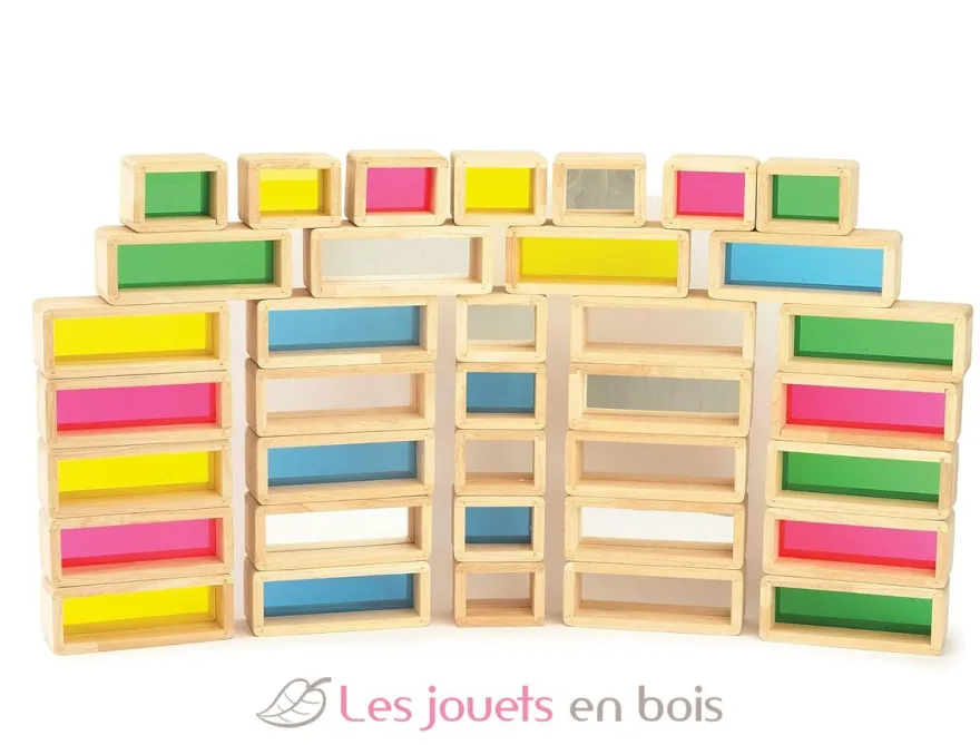 Briques géantes arc-en-ciel 36 pcs - TickiT