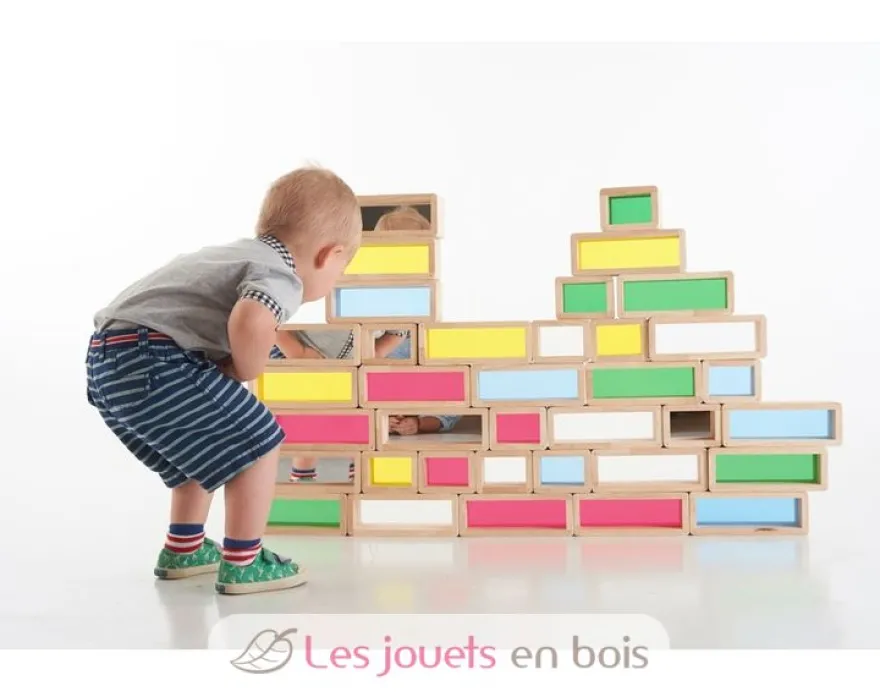 Briques géantes arc-en-ciel 36 pcs - TickiT