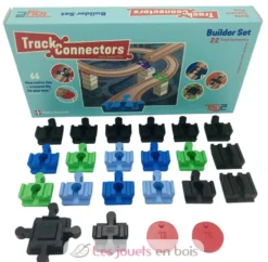 Builder Set - 22 connecteurs de rails - Toy2
