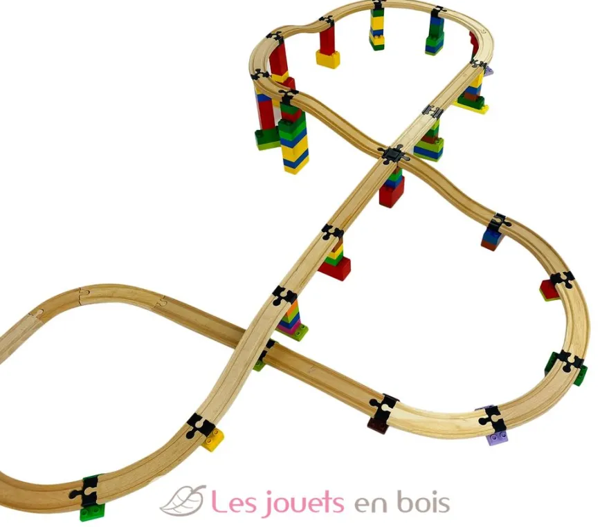 Builder Set - 22 connecteurs de rails - Toy2