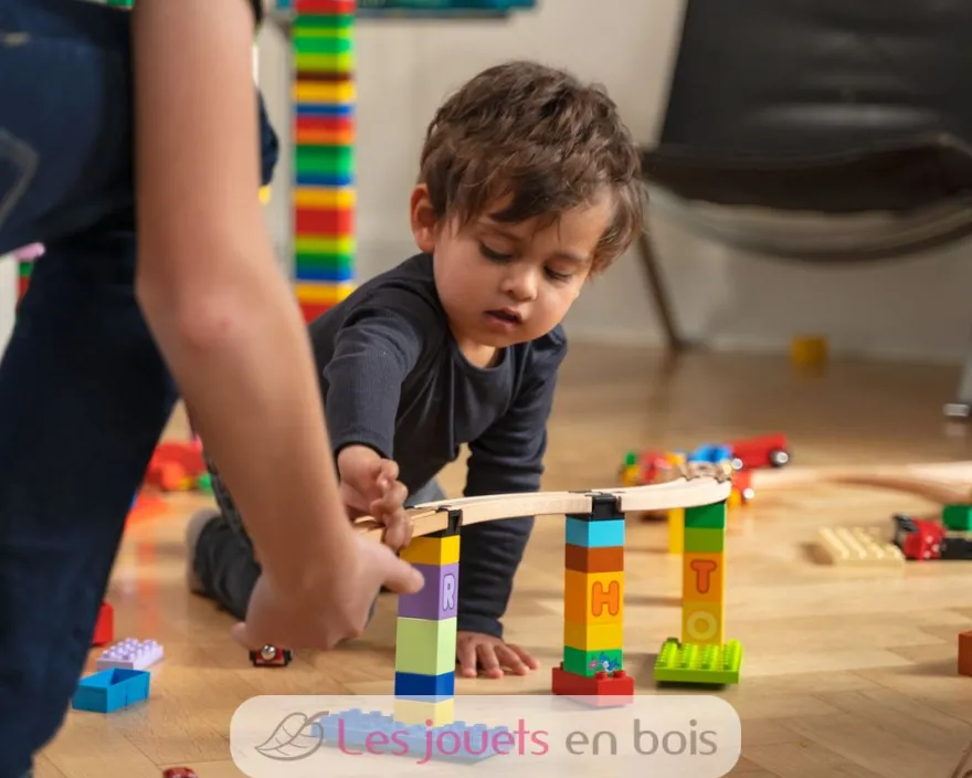 Builder Set Small - 12 connecteurs de rails - Toy2