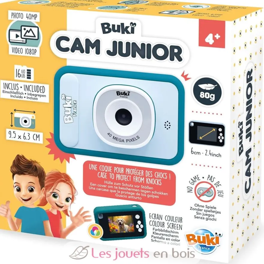 Buki CamJunior - Appareil photo vidéo enfant - Buki France