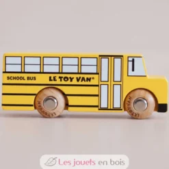 Bus scolaire en bois Rufus No 47 jaune - Le Toy Van