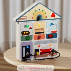 Busy Board Maison avec interrupteurs - Bois et plastique - Topbright