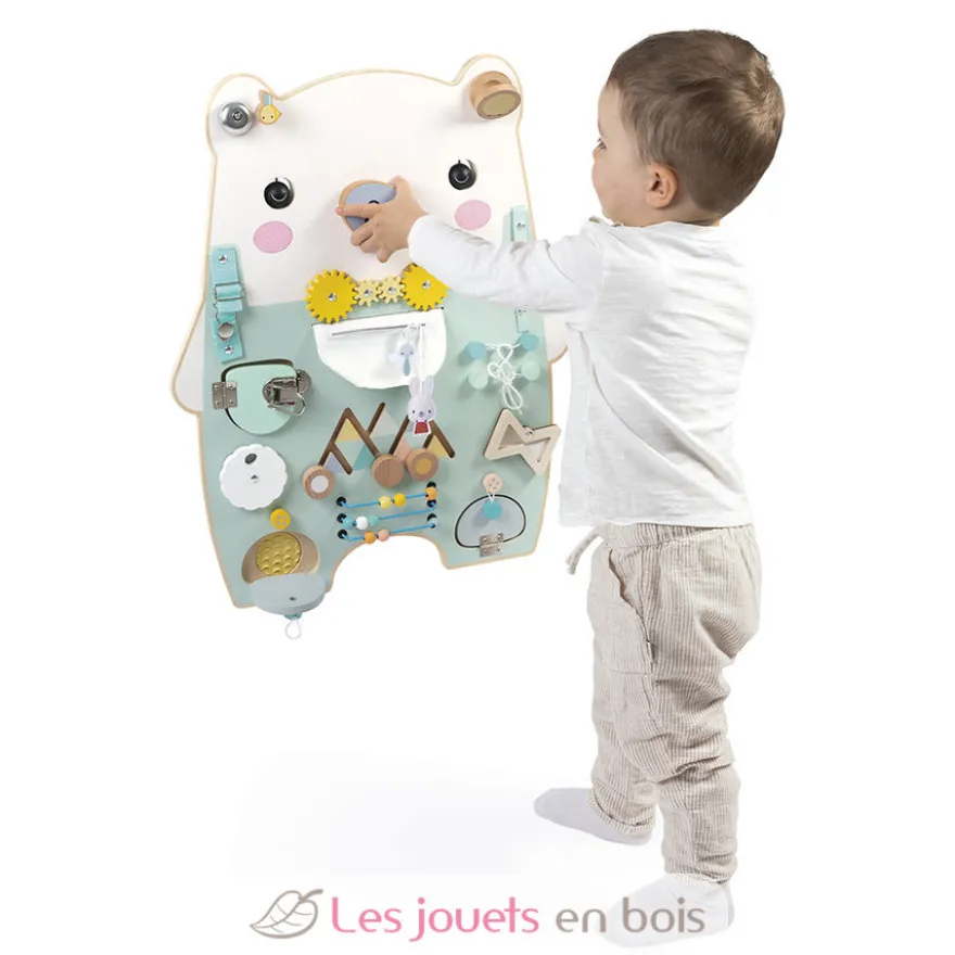 Busy-board Ourson en bois Pure - Janod