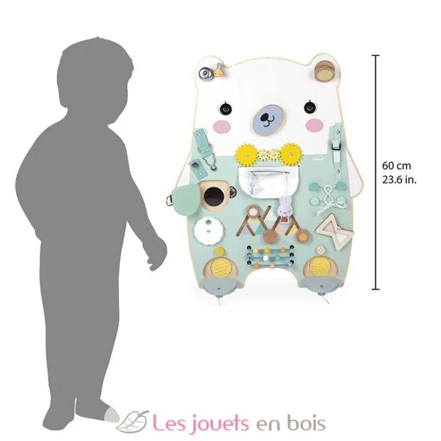 Busy-board Ourson en bois Pure - Janod