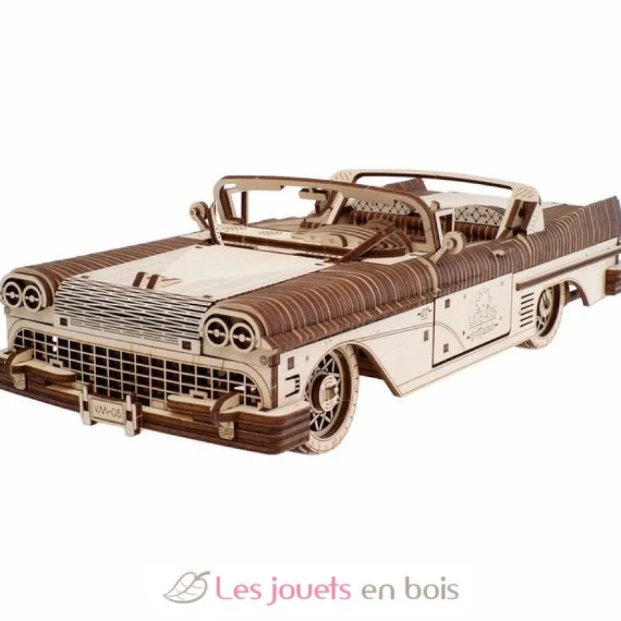 Cabriolet VM-05 - Puzzle 3D mécanique en bois - Ugears