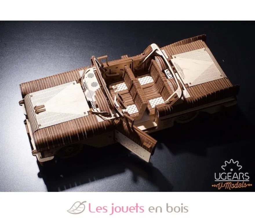 Cabriolet VM-05 - Puzzle 3D mécanique en bois - Ugears