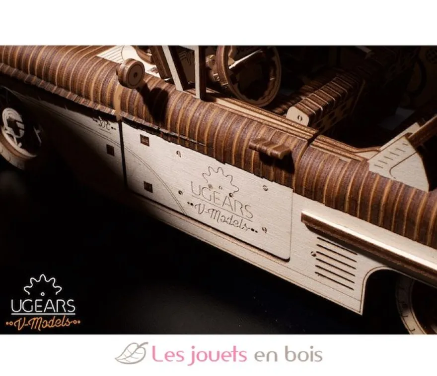 Cabriolet VM-05 - Puzzle 3D mécanique en bois - Ugears