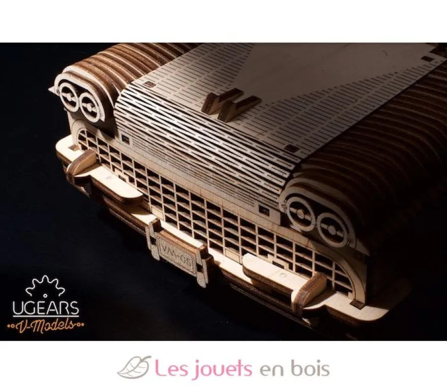 Cabriolet VM-05 - Puzzle 3D mécanique en bois - Ugears