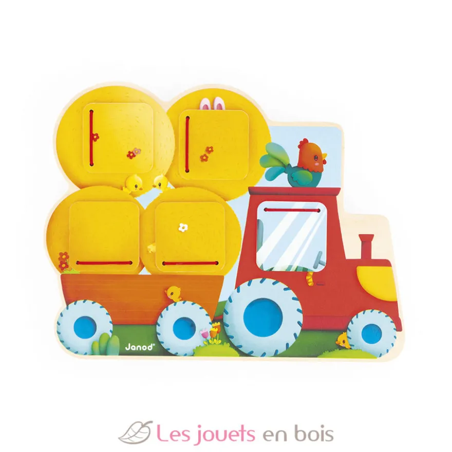 Cache-cache Tracteur Ferme - Janod