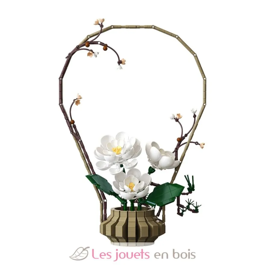 CaDA Bricks - Art floral oriental Hiver 990 pièces - Dès 8 ans