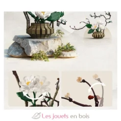 CaDA Bricks - Art floral oriental Hiver 990 pièces - Dès 8 ans
