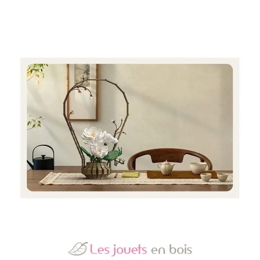 CaDA Bricks - Art floral oriental Hiver 990 pièces - Dès 8 ans
