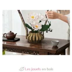 CaDA Bricks - Art floral oriental Hiver 990 pièces - Dès 8 ans