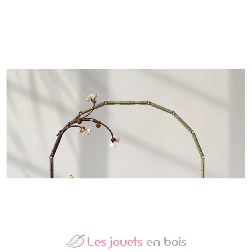 CaDA Bricks - Art floral oriental Hiver 990 pièces - Dès 8 ans