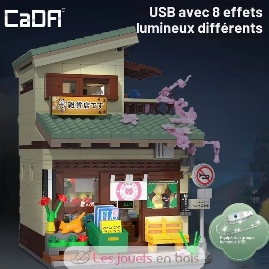 CaDA Bricks - Epicerie japonaise Kitty 921 pièces - Dès 14 ans