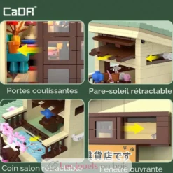 CaDA Bricks - Epicerie japonaise Kitty 921 pièces - Dès 14 ans