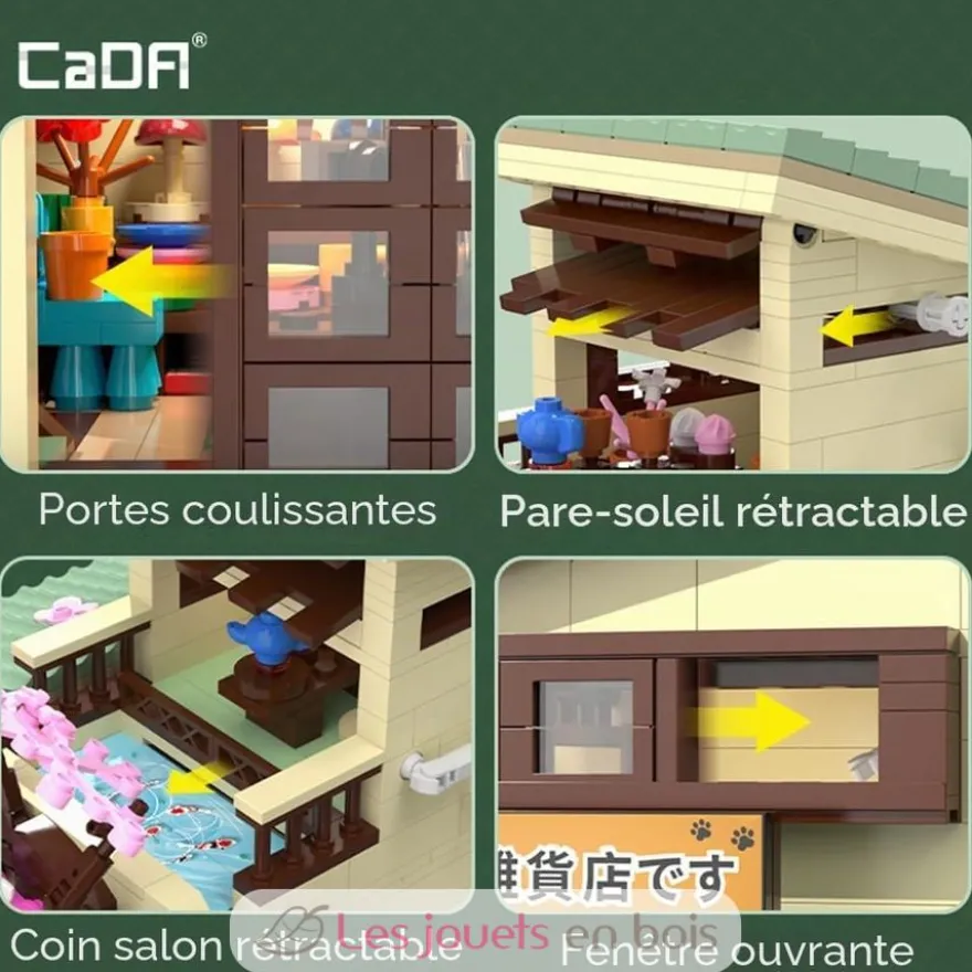 CaDA Bricks - Epicerie japonaise Kitty 921 pièces - Dès 14 ans