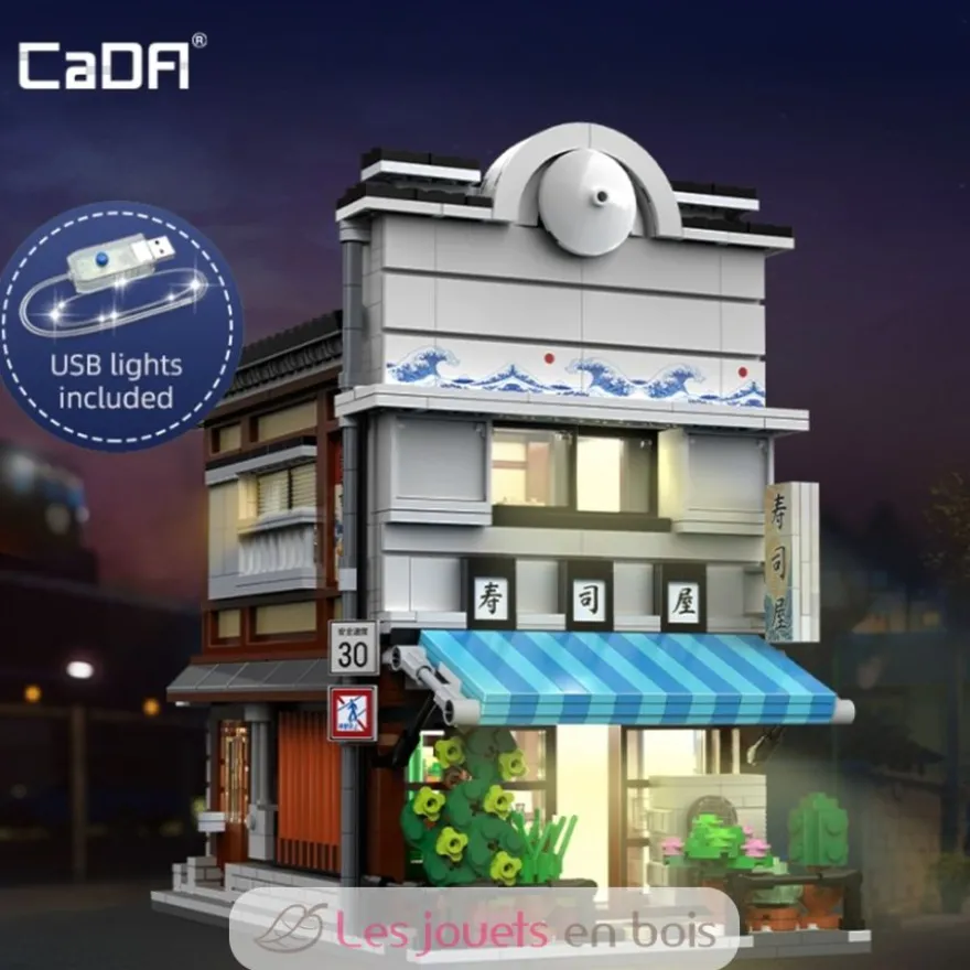CaDA Bricks - Magasin de Sushi Japonais 1665 pièces - Dès 14 ans