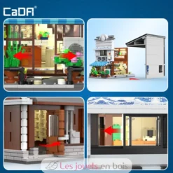 CaDA Bricks - Magasin de Sushi Japonais 1665 pièces - Dès 14 ans