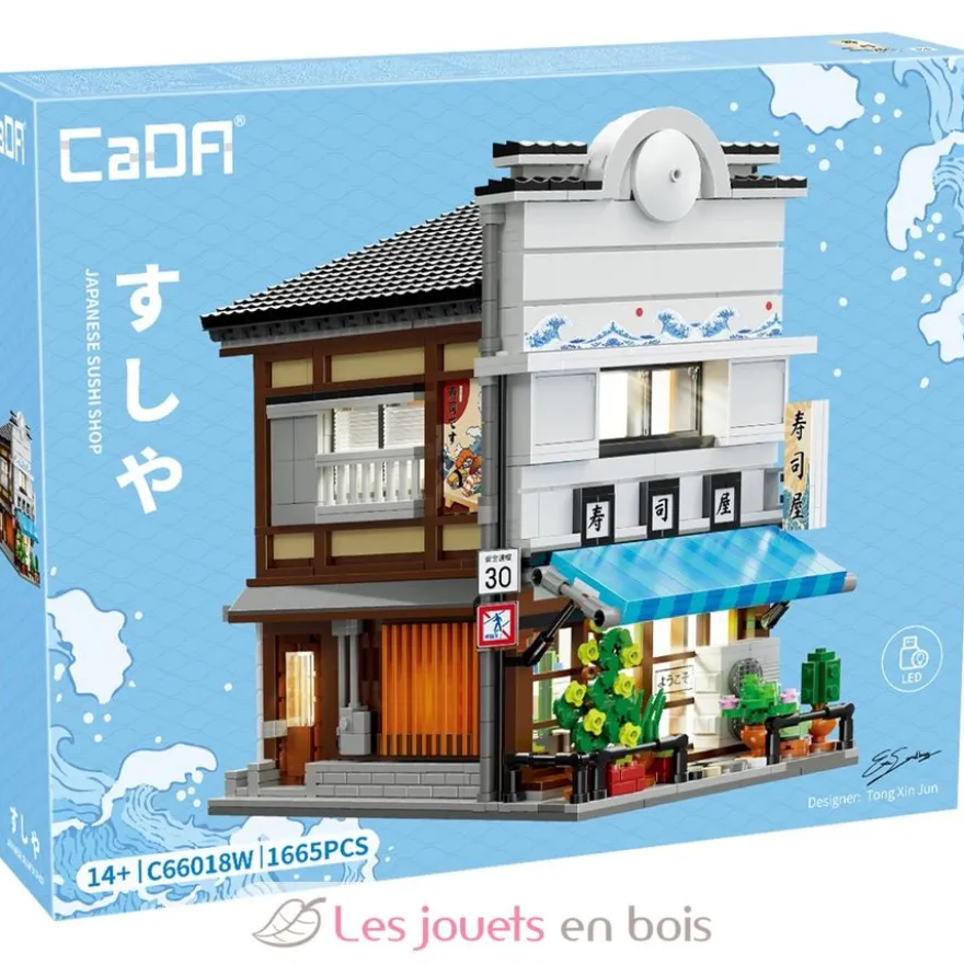 CaDA Bricks - Magasin de Sushi Japonais 1665 pièces - Dès 14 ans