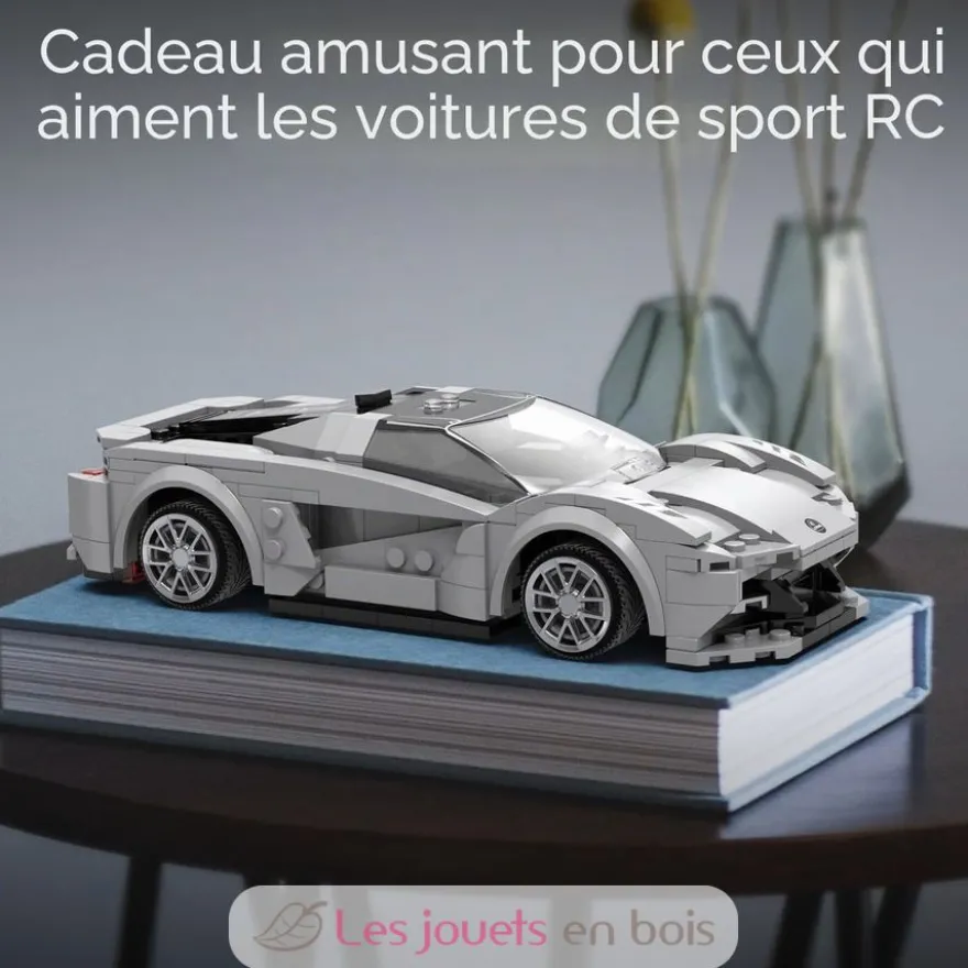 CaDA Bricks - Voiture de course RC Lotus 308 pièces - Dès 6 ans