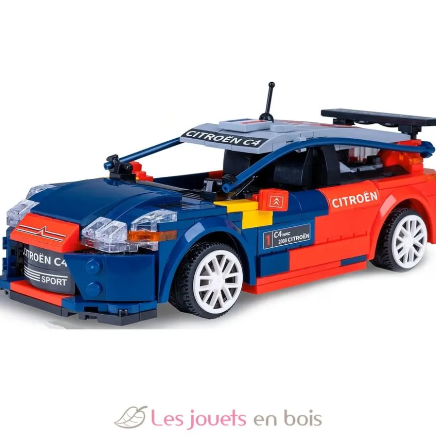 CaDA Bricks - Voiture de sport RC Citroën C4 WRC 329 pièces - Dès 6 ans