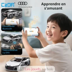 CaDA Bricks - Voiture de sport RC Audi R8 Coupé 536 pièces - Dès 6 ans