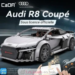 CaDA Bricks - Voiture de sport RC Audi R8 Coupé 536 pièces - Dès 6 ans