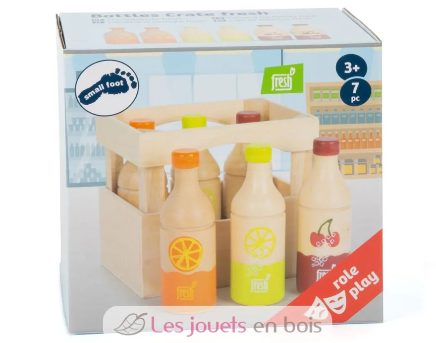 Caisse à bouteilles Fresh multicolore Small Foot Compagny