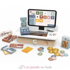Caisse enregistreuse en bois - 46 pièces - Speedy Monkey