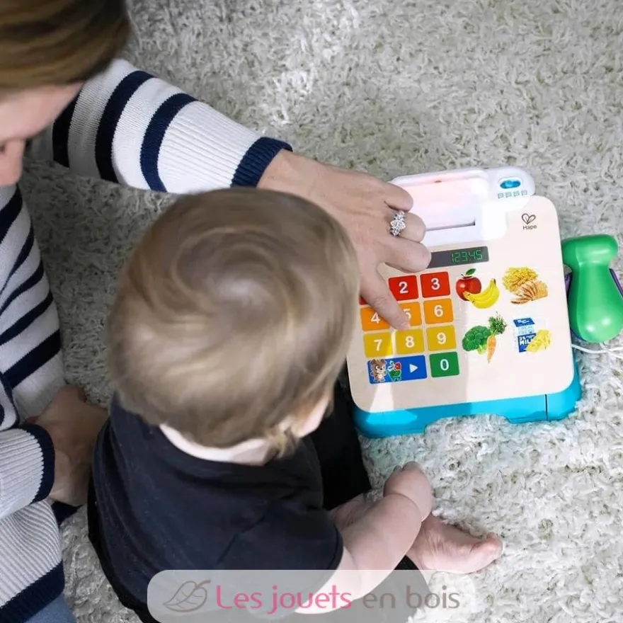 Caisse enregistreuse Magic Touch - Bois et plastique - Hape