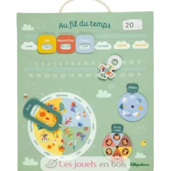 Calendrier Au fil du temps vert - Lilliputiens