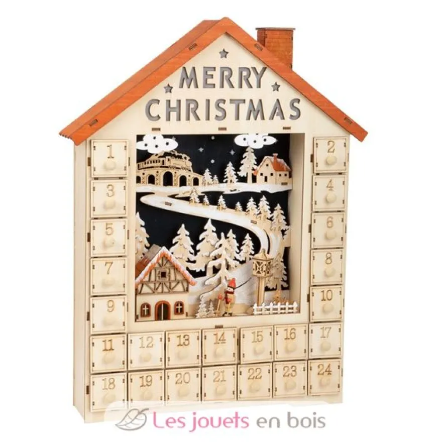 Calendrier de l'Avent en bois Joyeux Noël - Small Foot