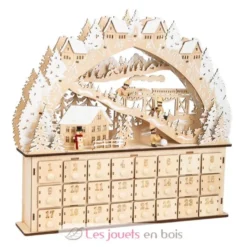 Calendrier de l'Avent en bois Plaisir du ski - Small Foot