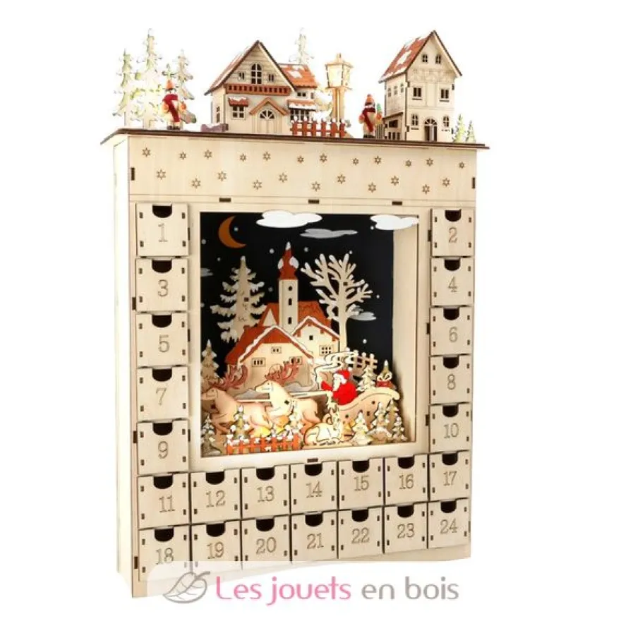 Calendrier de l'Avent en bois Rêve hivernal - Small Foot