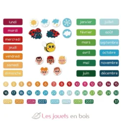 Calendrier magnétique en français - Janod