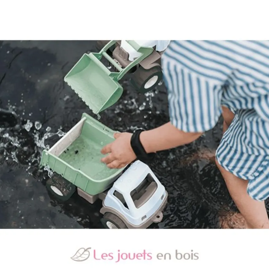 Camion benne en bioplastique vert - Dantoy