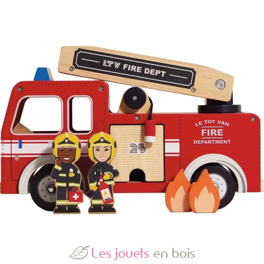 Camion de pompier en bois - Le Toy Van
