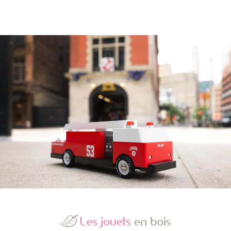 Camion de pompier Engine 53 rouge - Candylab