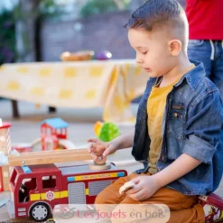 Camion de pompiers et accessoires - Bigjigs Toys
