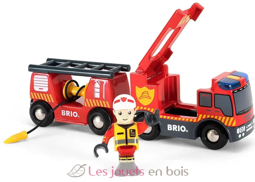 Camion de pompier son et lumière - Brio
