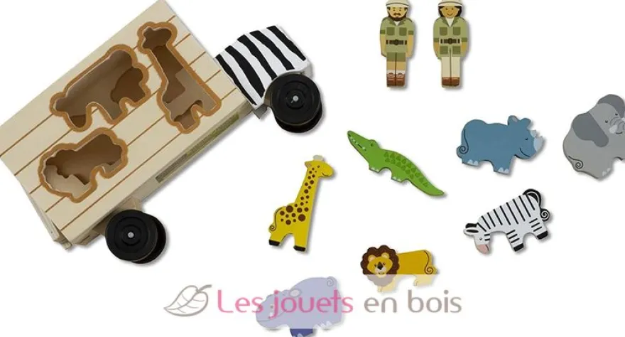 Camion de sauvetage d'animaux safari - Melissa & Doug