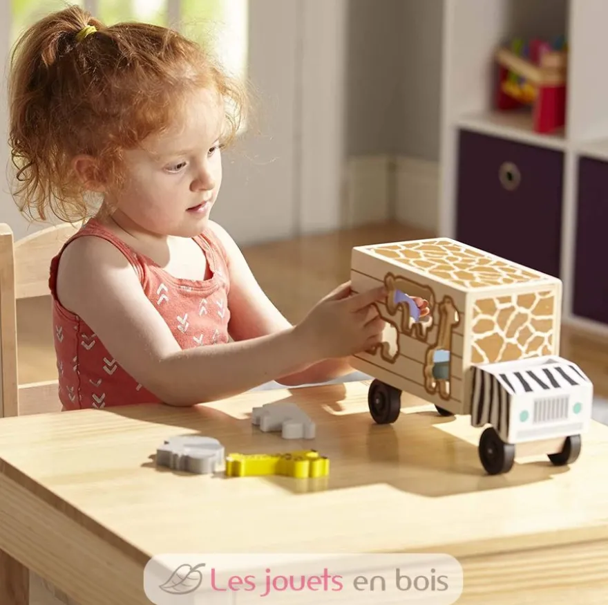 Camion de sauvetage d'animaux safari - Melissa & Doug