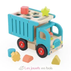 Camion de tri d’éveil en bois - Boite à formes - Vilac